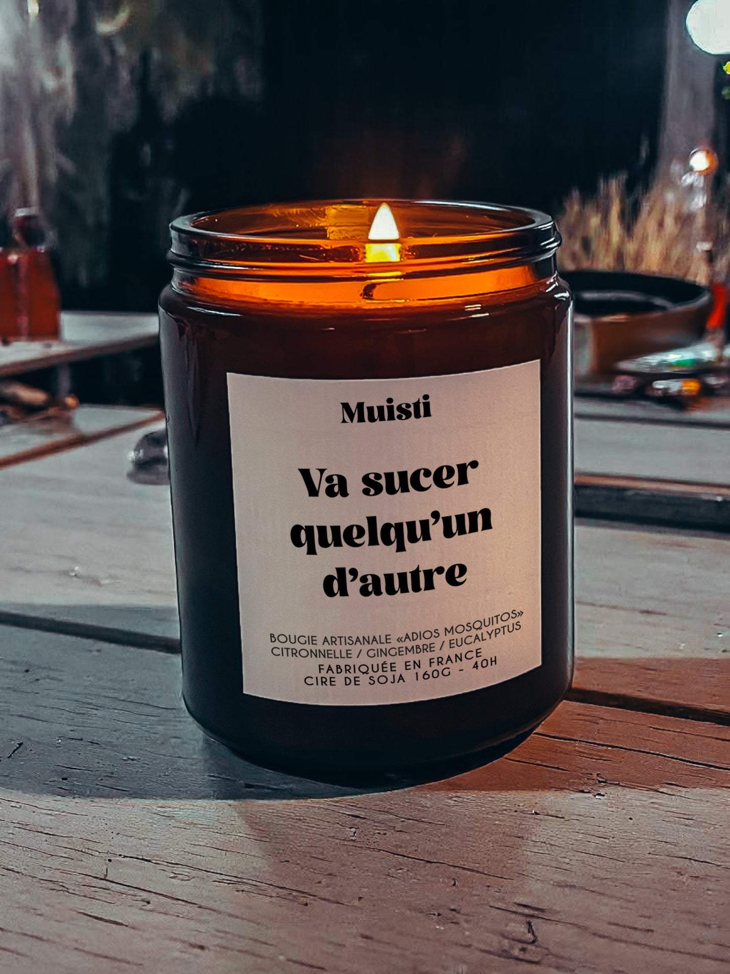 Bougie Anti-moustique - Va sucer quelqu'un d'autre