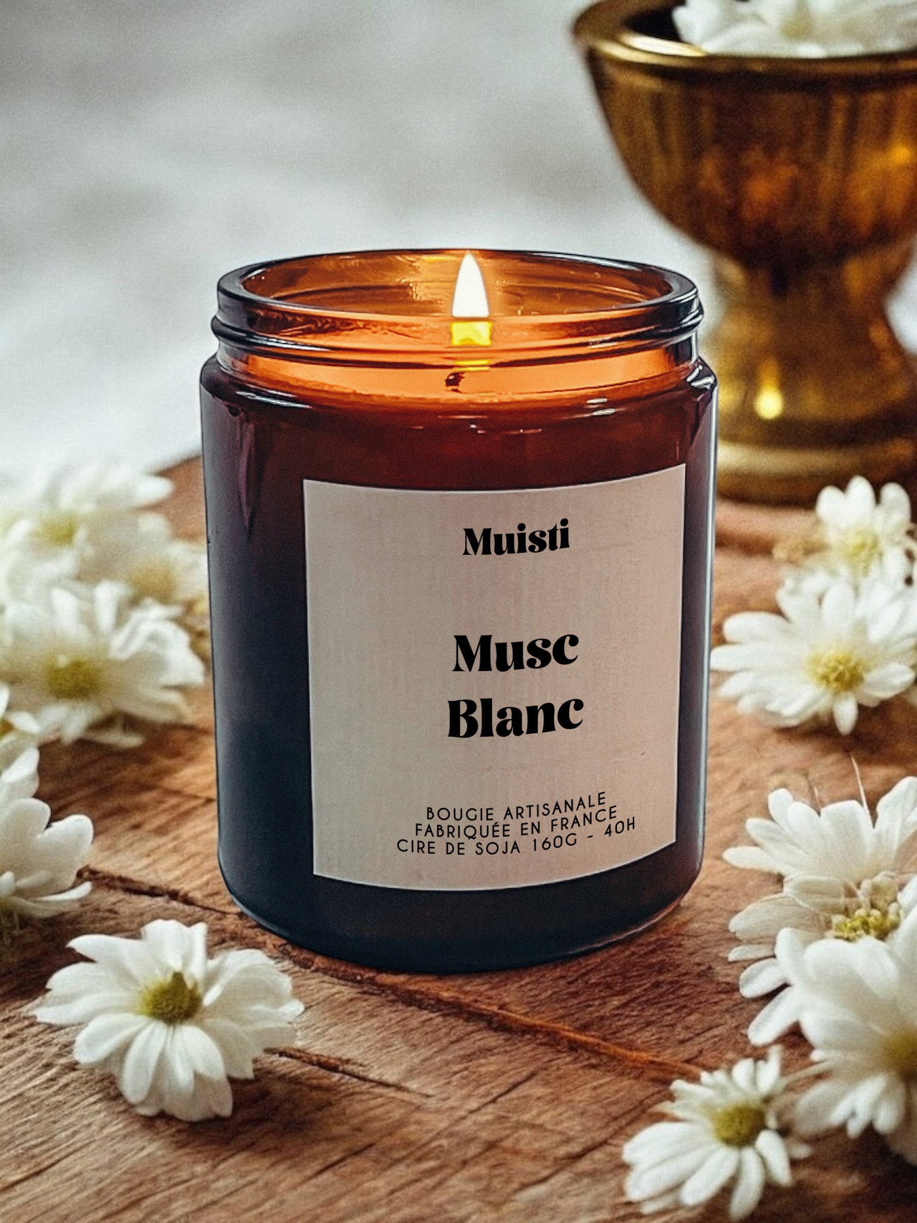 Bougie Parfumée Musc Blanc