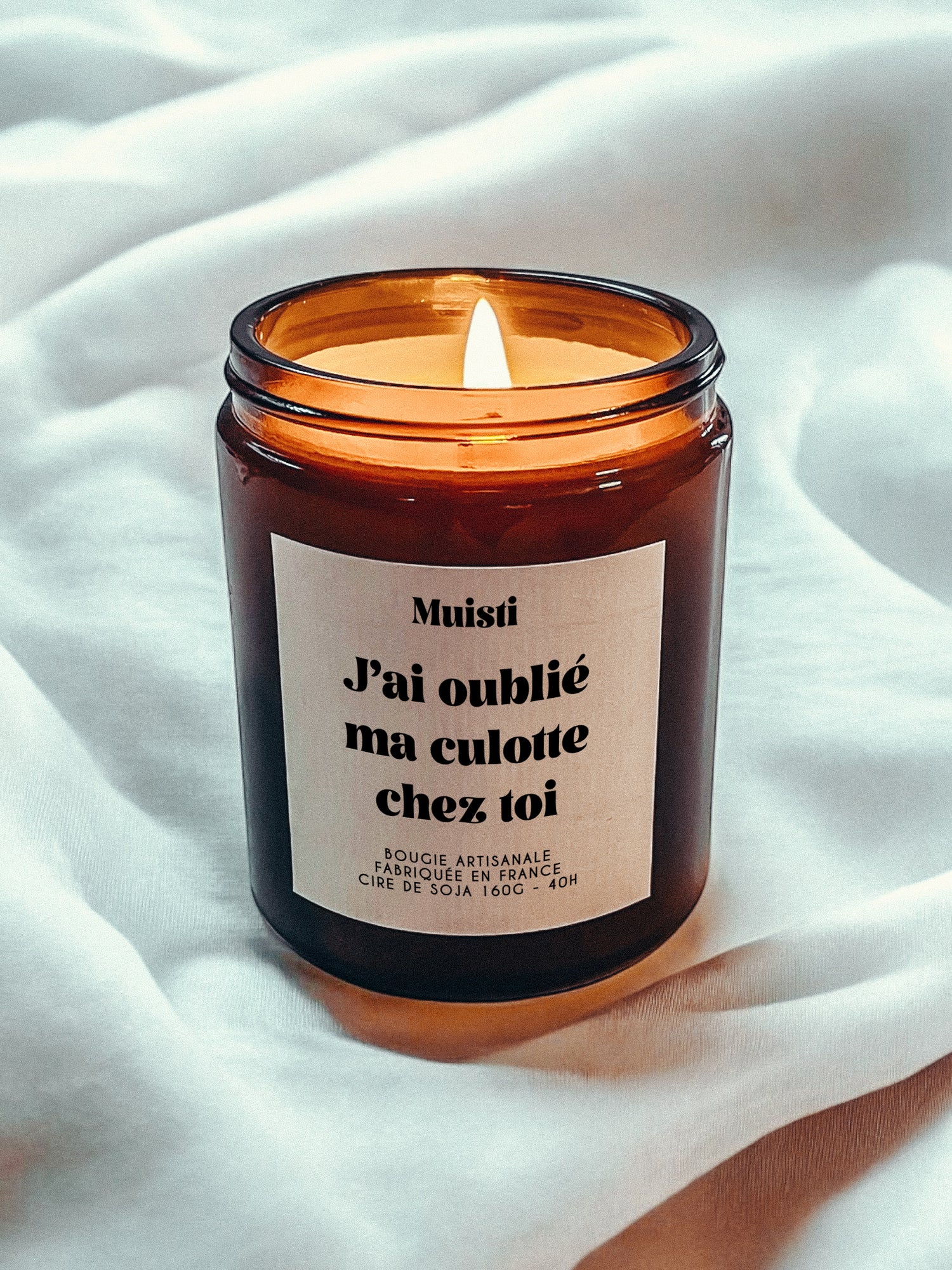 Bougie à message - J'ai oublié ma culotte chez toi
