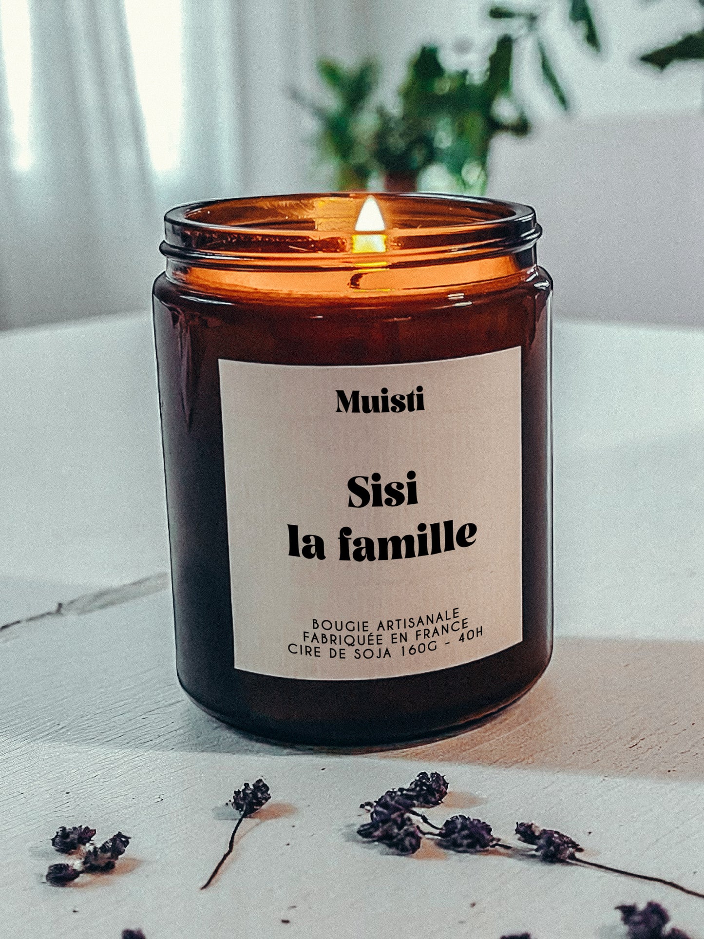 Bougie à message - Sisi la famille