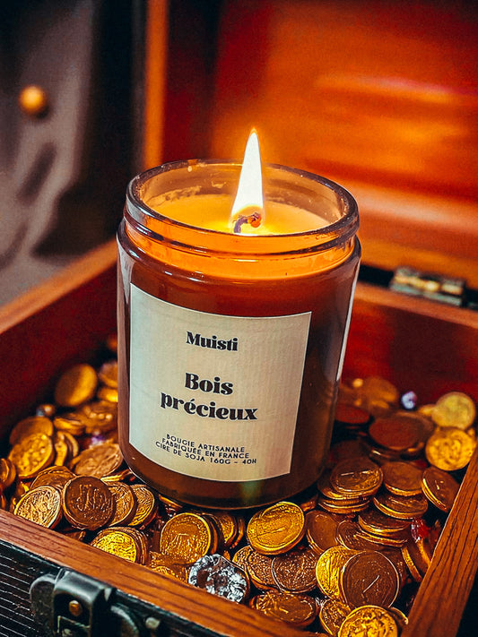 Bougie parfumée bois précieux