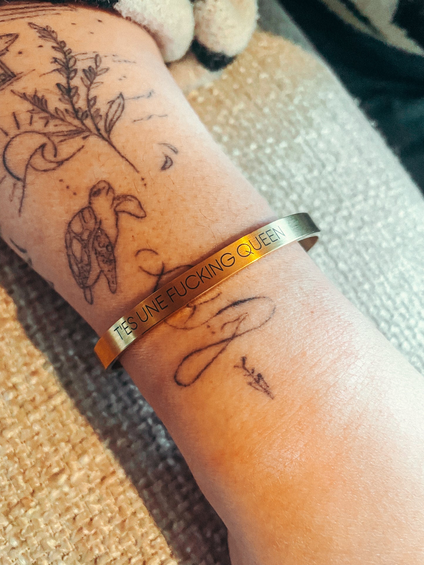 Jonc à message - T'es une fucking queen