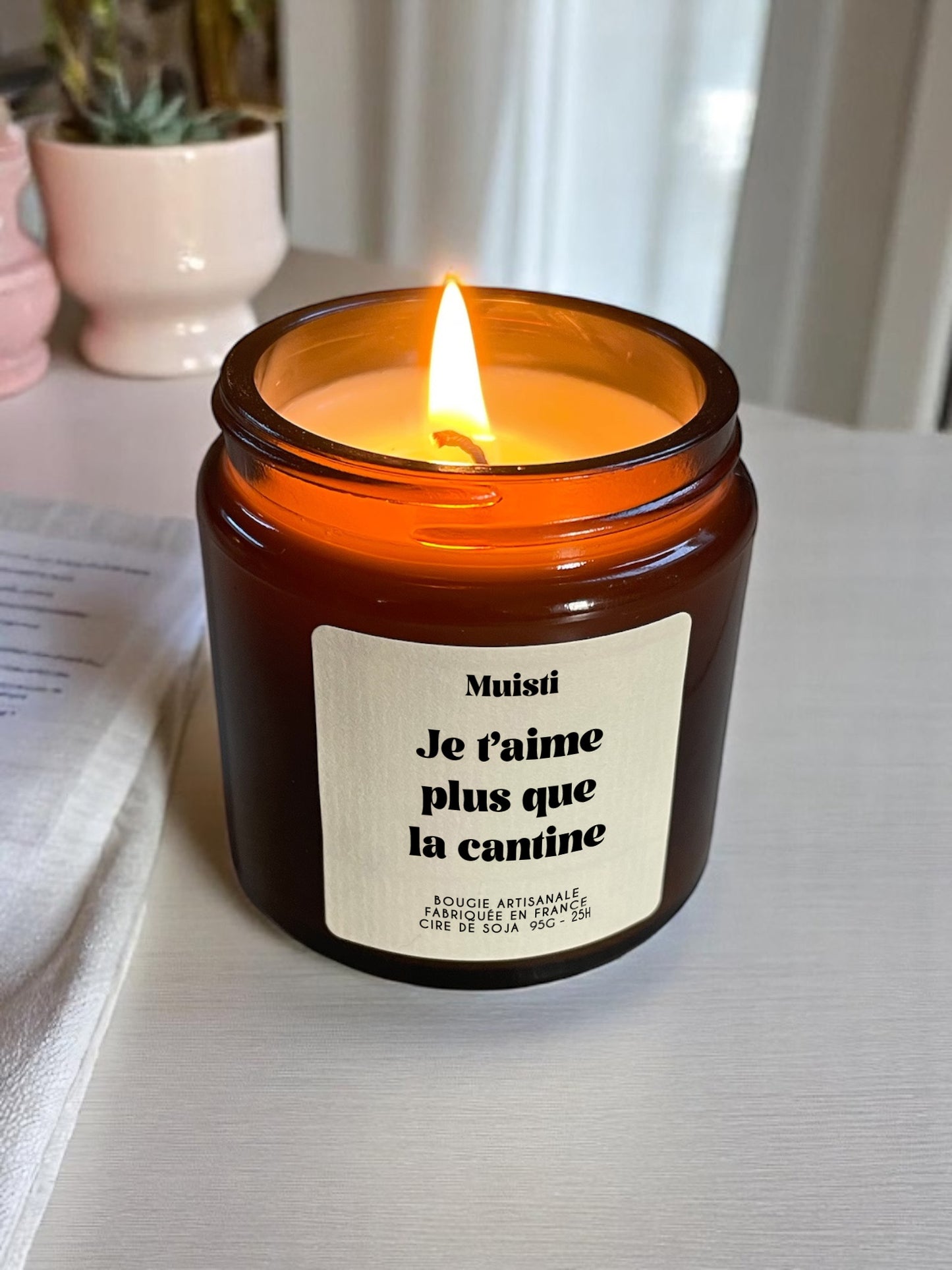 Bougie Parfumée - Je t'aime plus que la cantine