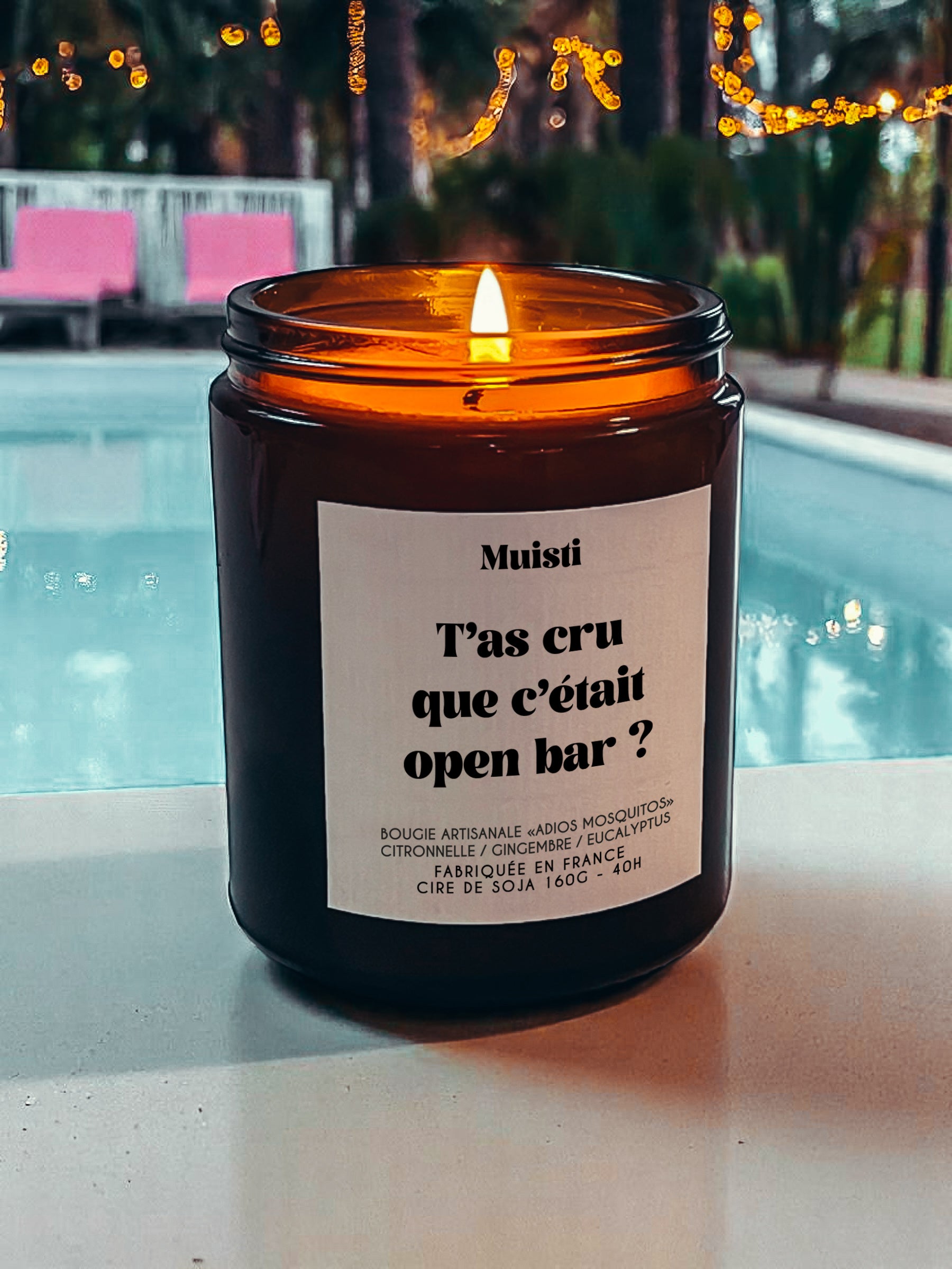 Bougie Anti-moustiques - T'as cru que c'était open bar ?