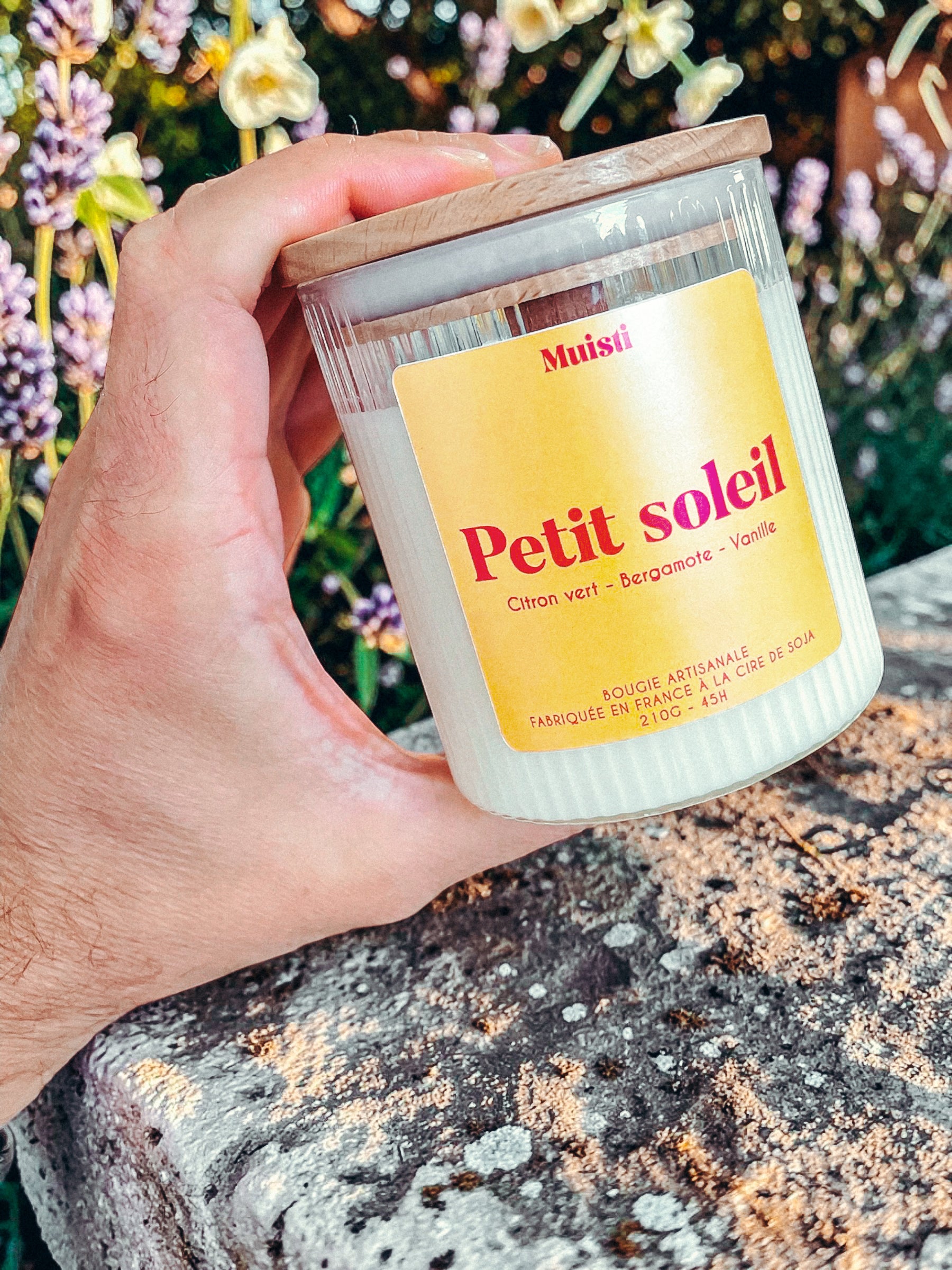 Bougie Petit soleil - Parfum citron vert - bergamote - vanille
