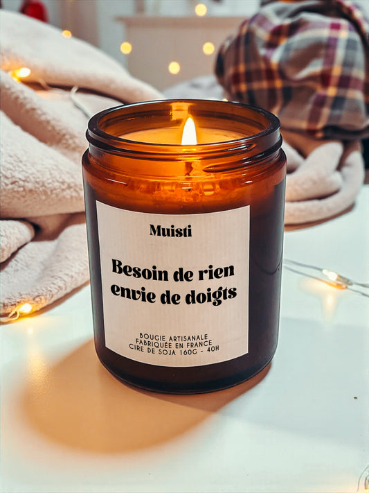 Bougie à message - Besoin de rien envie de doigts