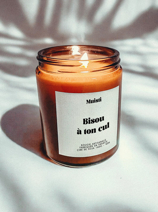 Bougie à message - Bisous à ton cul