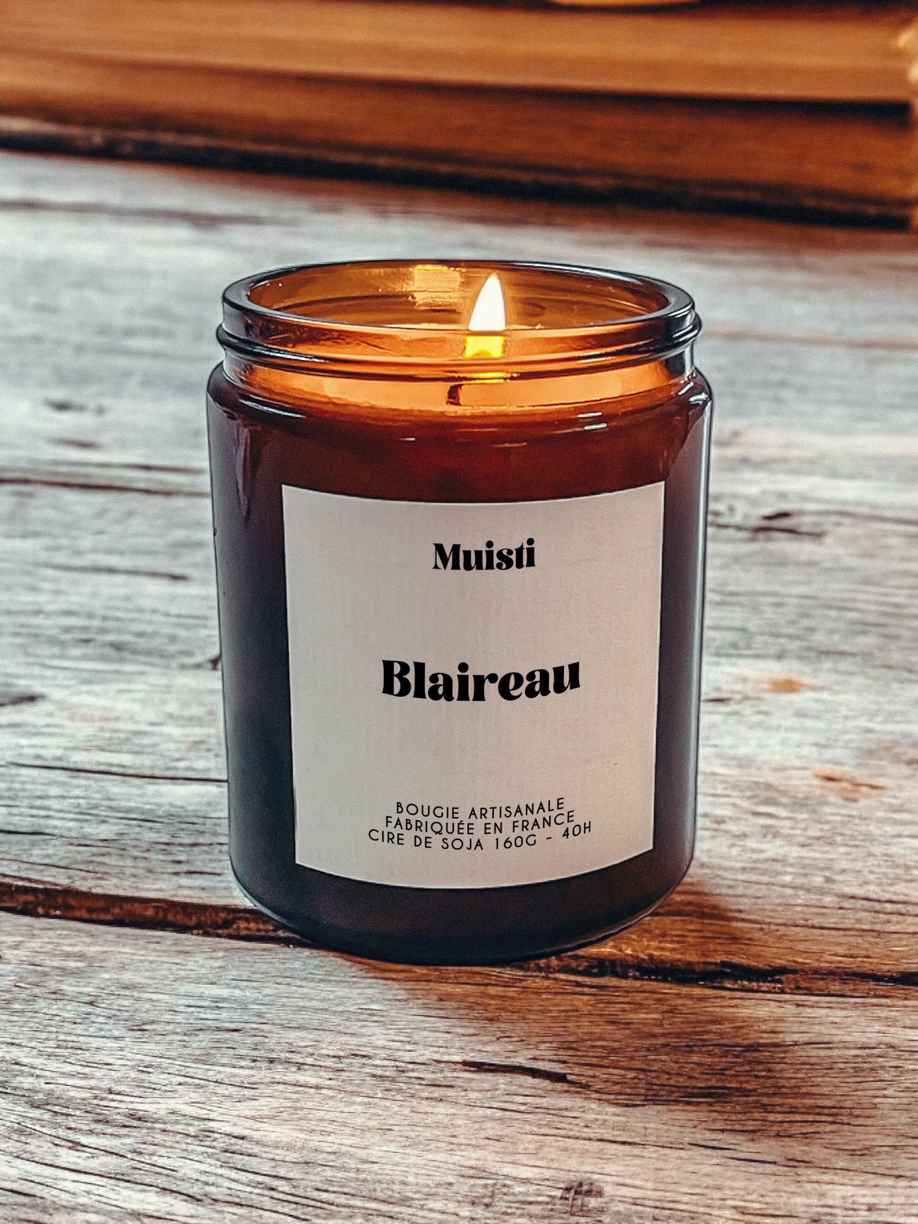 Bougie à message - Blaireau