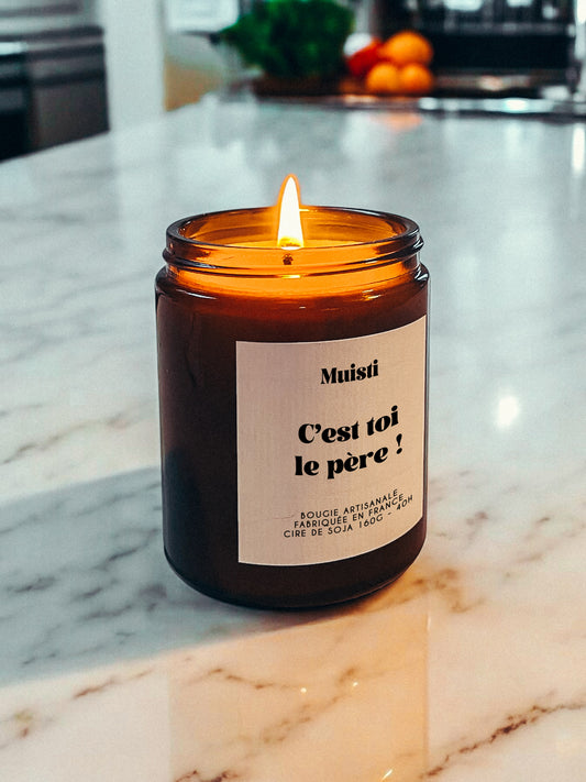 Bougie à message - C'est toi le père