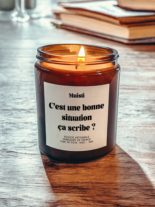 Bougie à message - C'est une bonne situation ça scribe ?