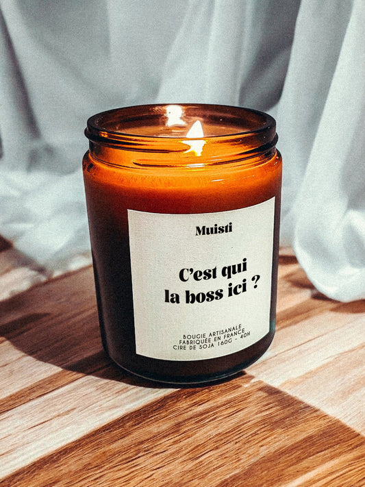 Bougie à message - C'est qui la boss ici ?