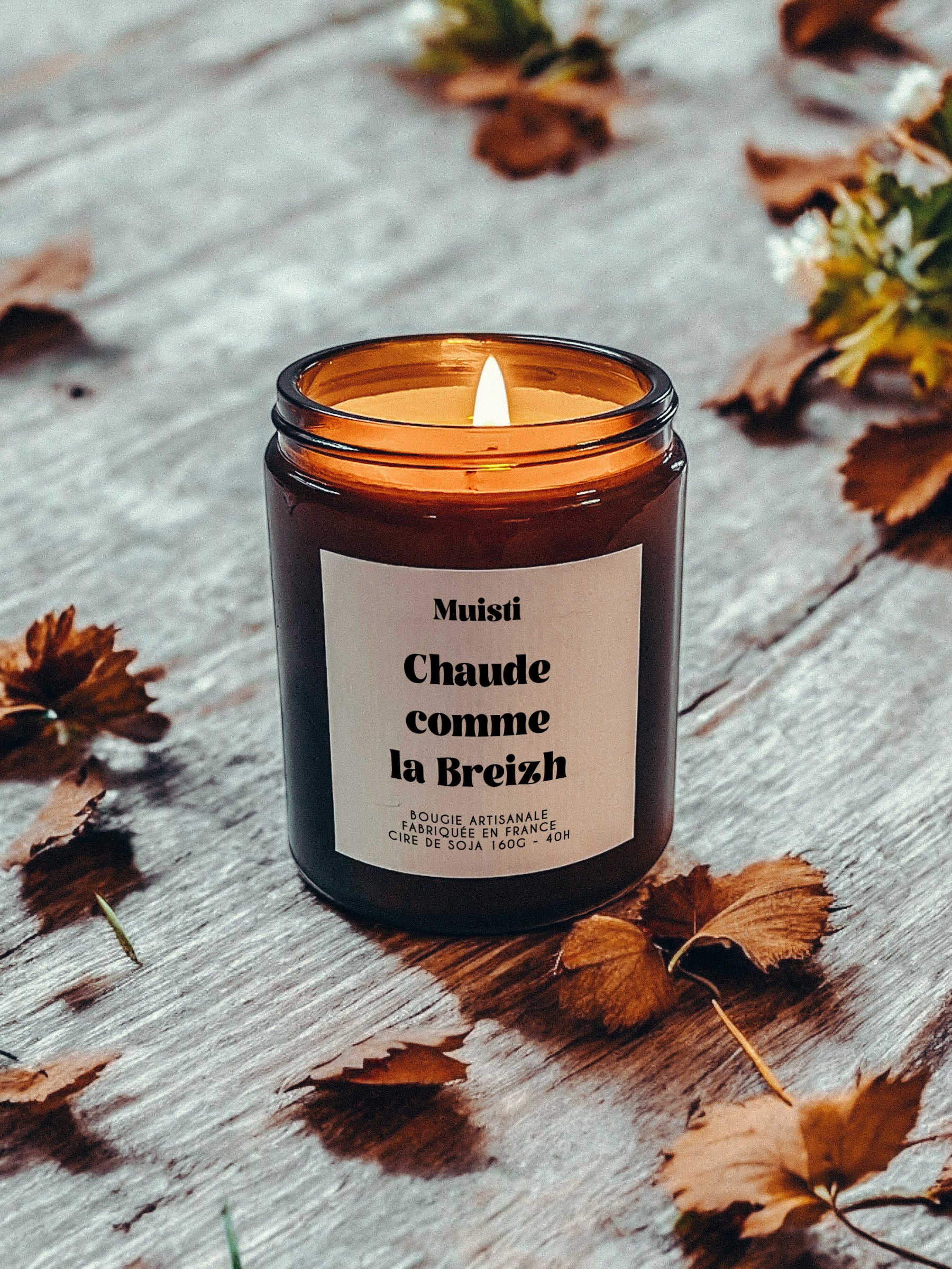Bougie à message - Chaude comme la breizh