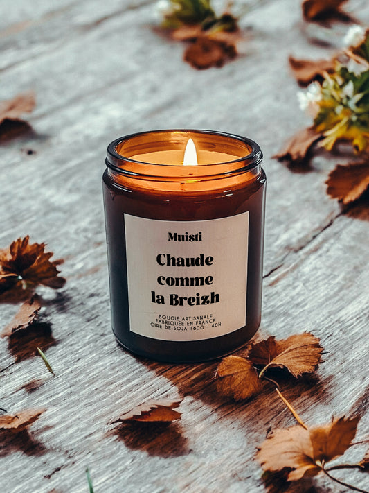 Bougie à message - Chaude comme la breizh