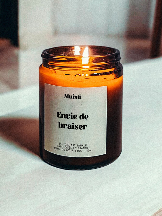 Bougie à message - Envie de braiser