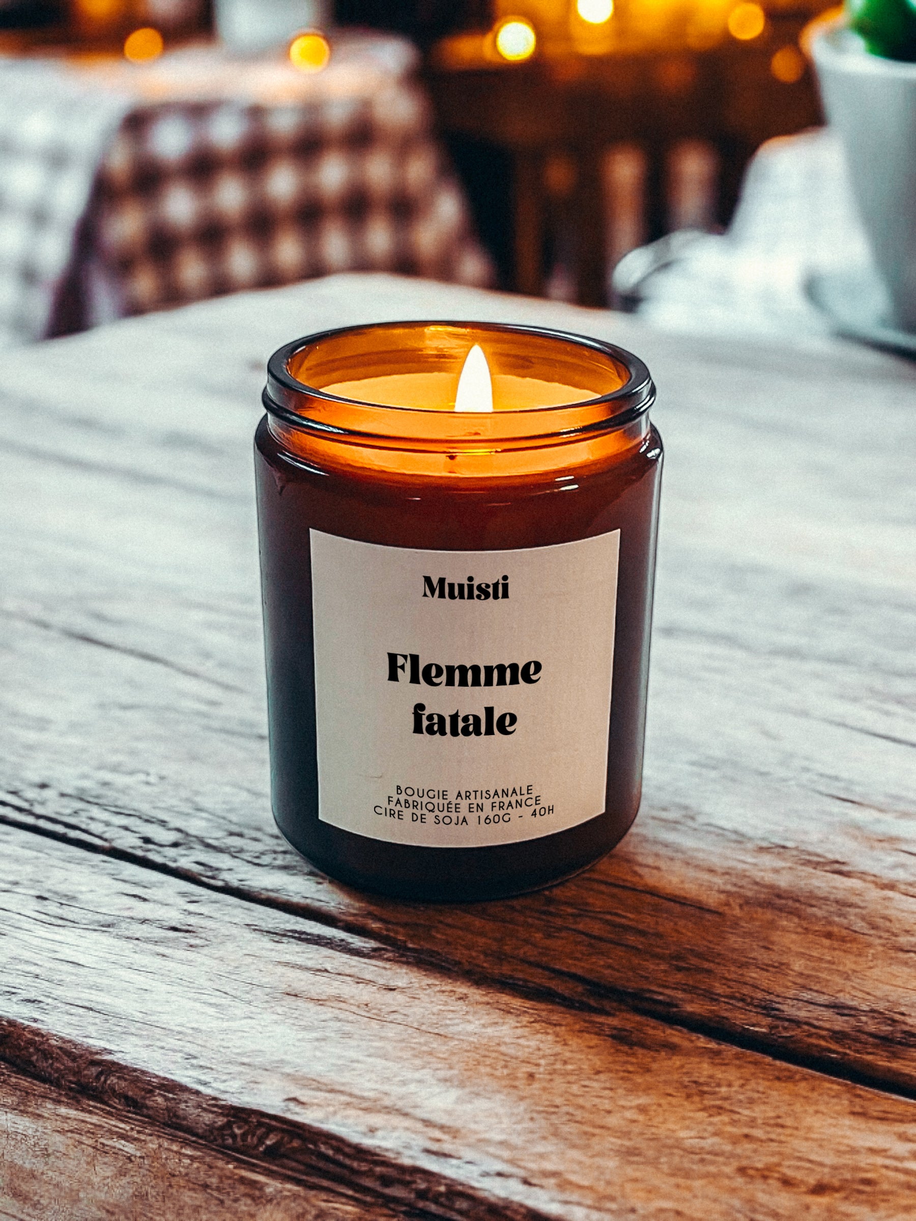 Bougie à message - Flemme Fatale