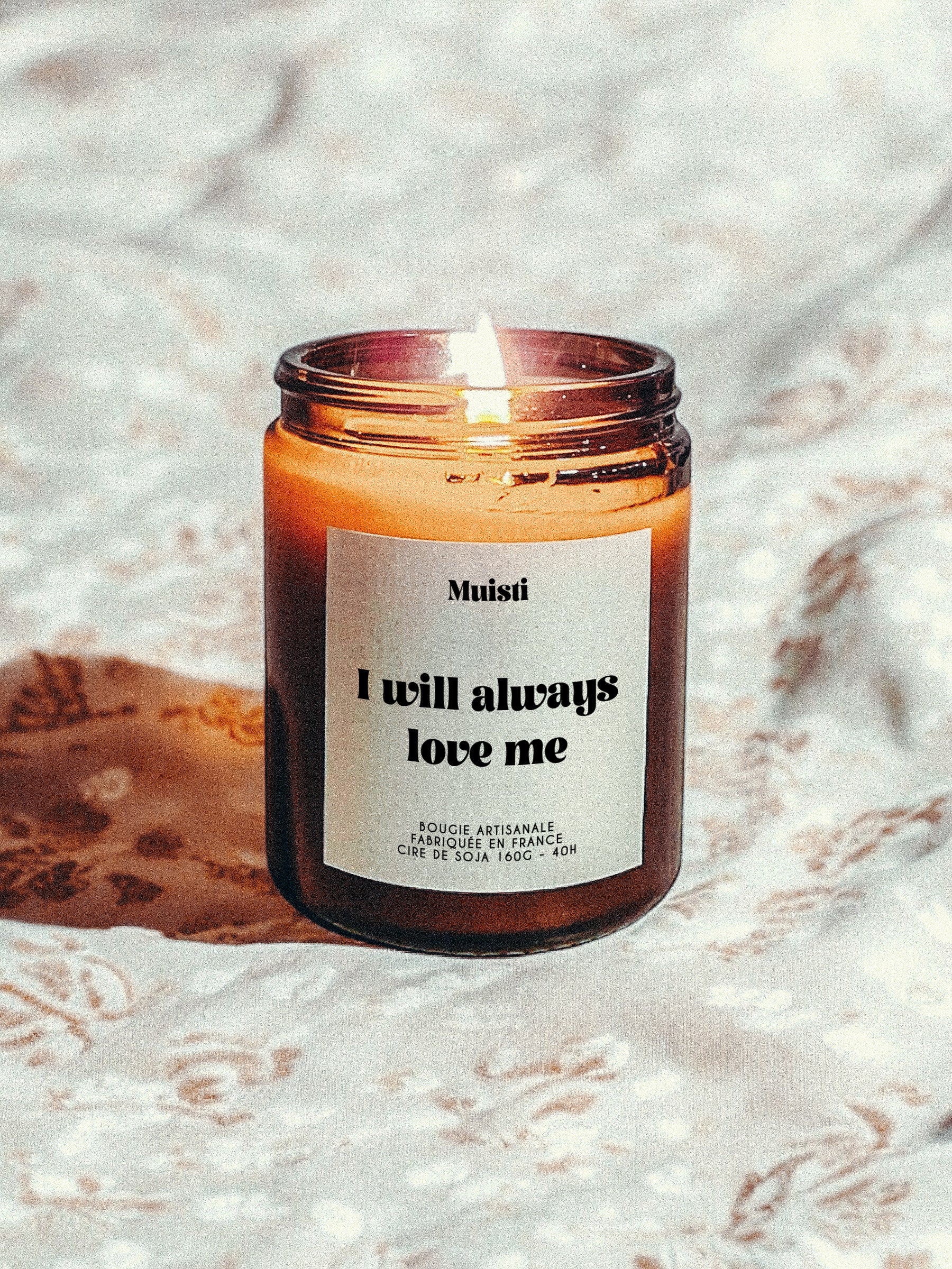 Bougie à message - I will always love me