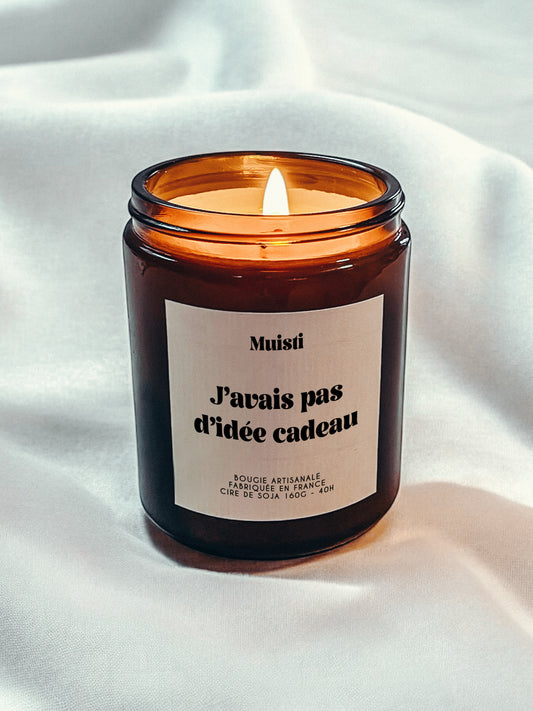 Bougie à message - J'avais pas d'idée cadeau