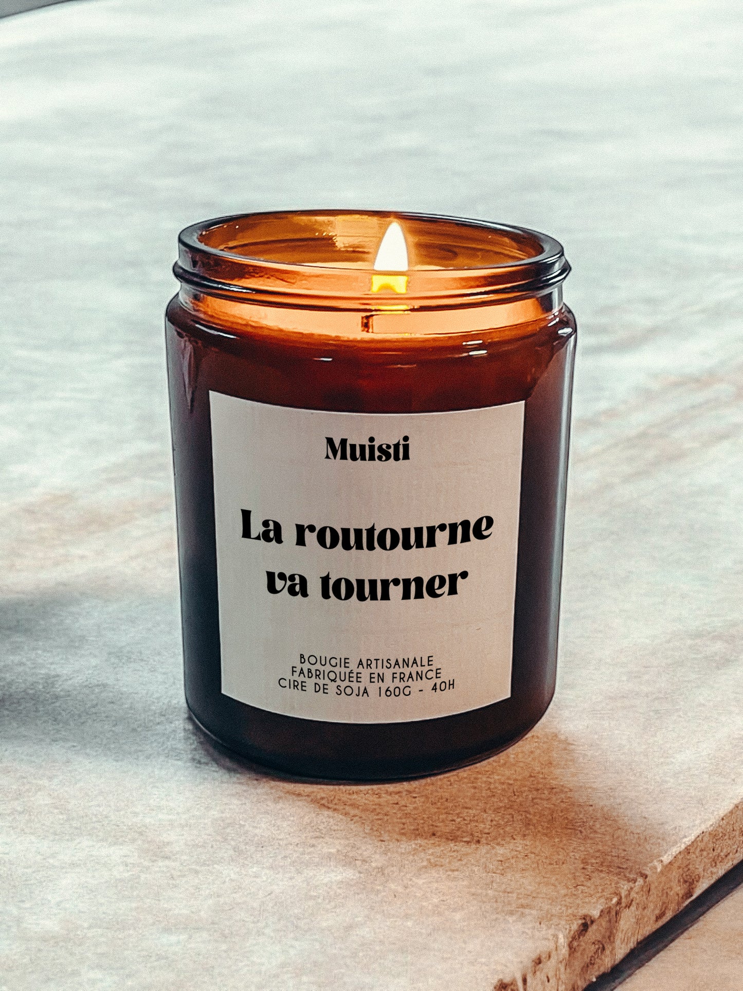 Bougie à message - La routourne va tourner