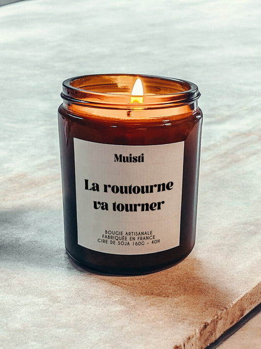 Bougie à message - La routourne va tourner