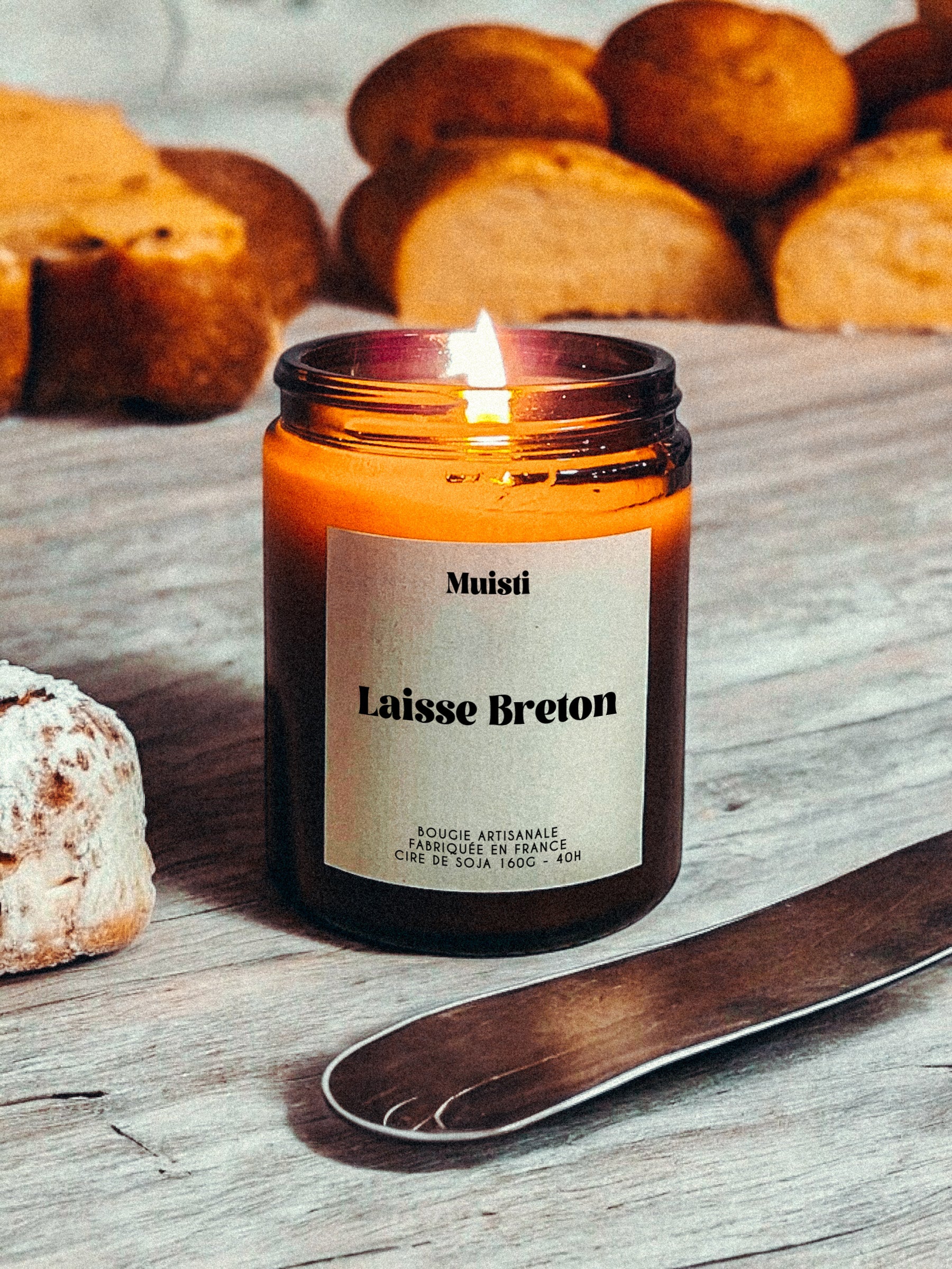 Bougie à message - Laisse Breton