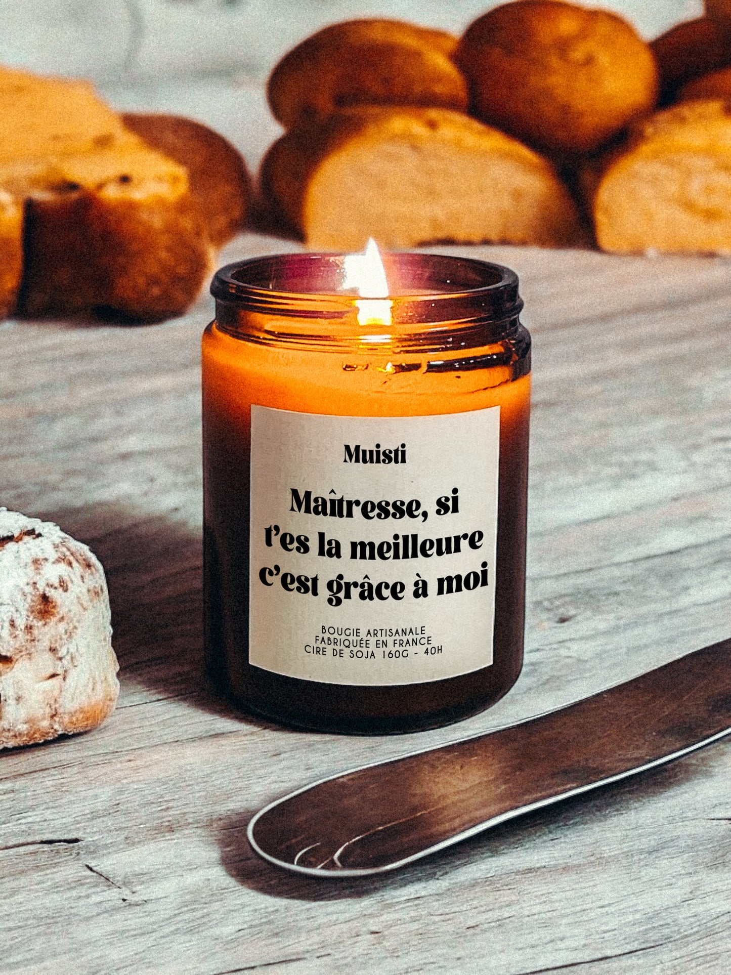 Bougie à message - Maitresse si t'es la meilleure c'est grâce à moi