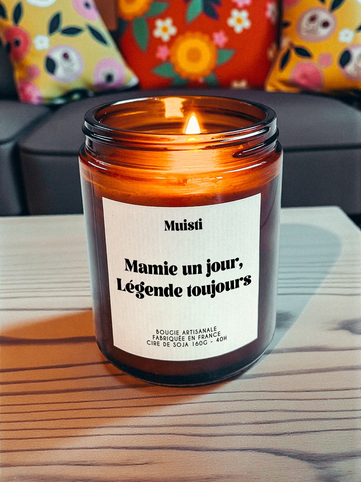 Bougie à message - Mamie un jour, légende toujours