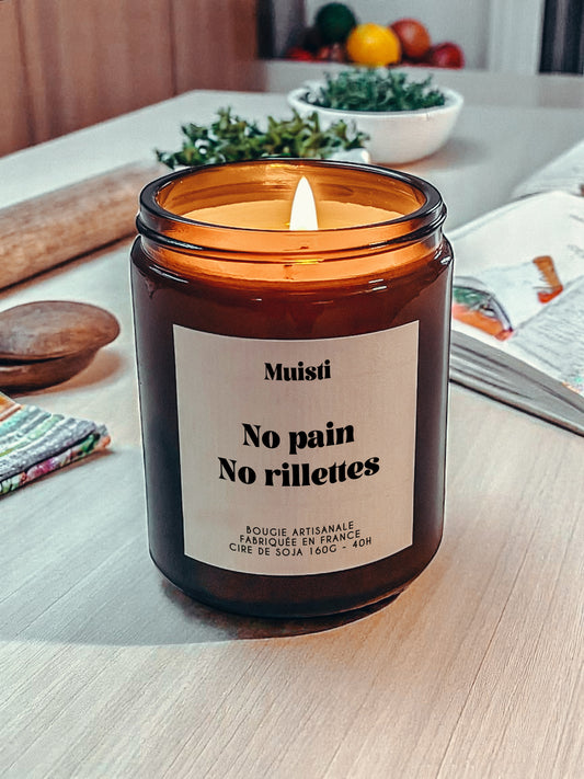 Bougie à message - No pain no rillettes