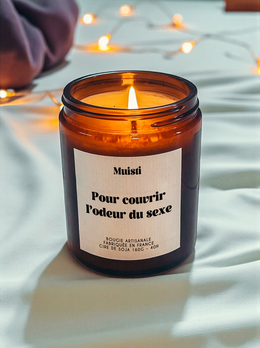 Bougie à message - Pour couvrir l'odeur du sexe