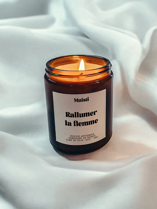 Bougie à message - Rallumer la flemme
