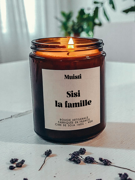 Bougie à message - Sisi la famille