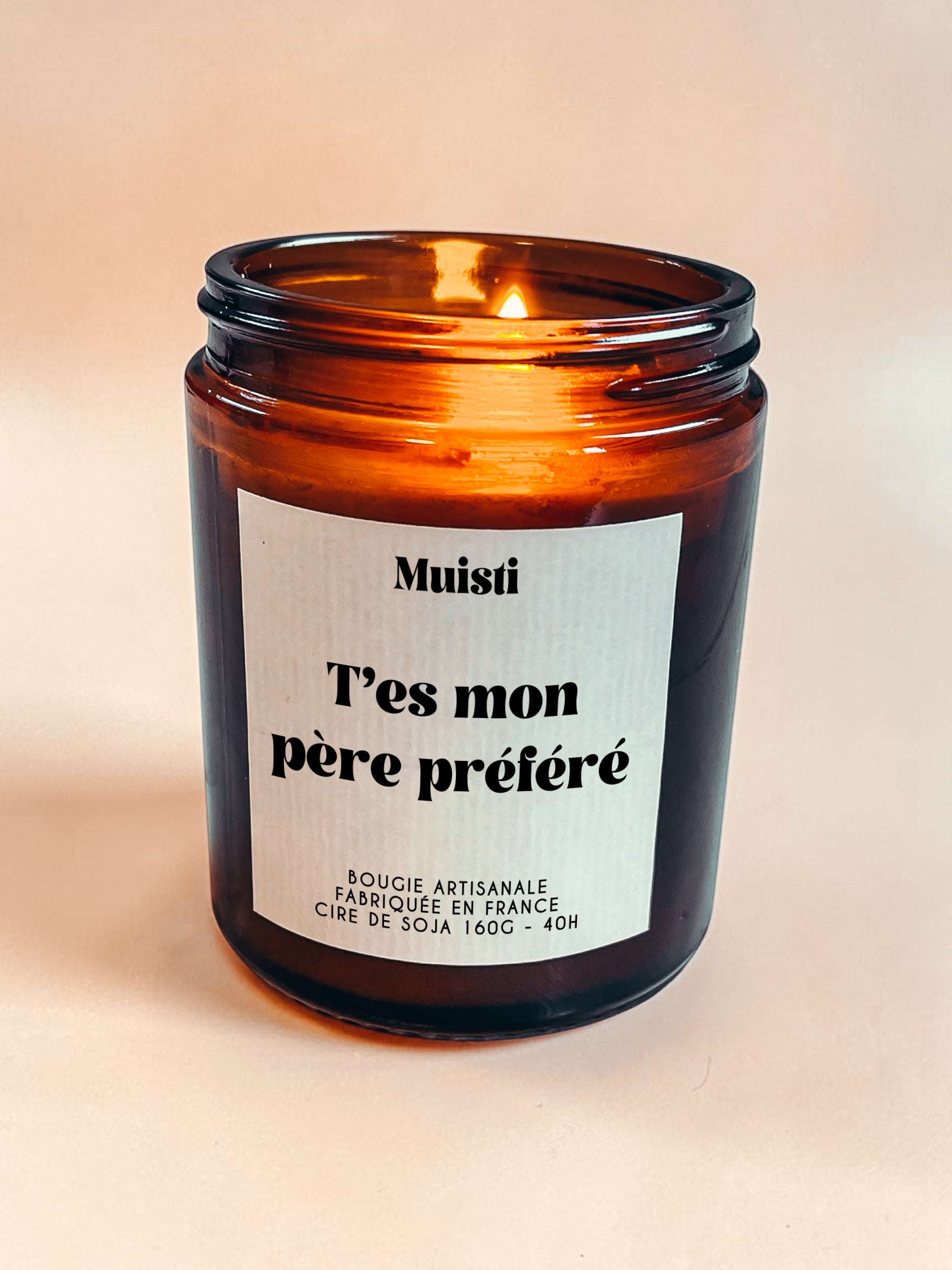Bougie à message - T'es mon père préféré