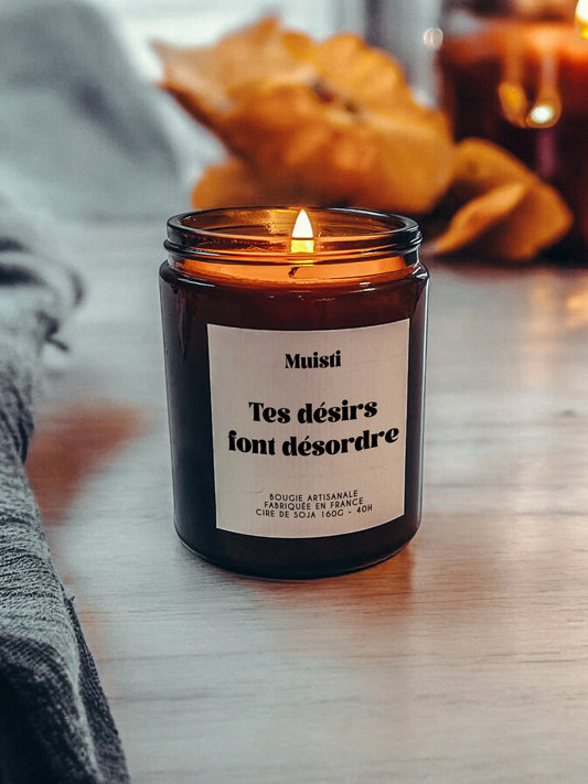 Bougie à message  - Tes désirs font désordres