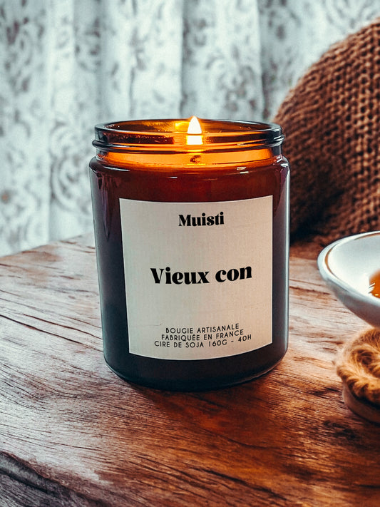 Bougie à message - Vieux Con