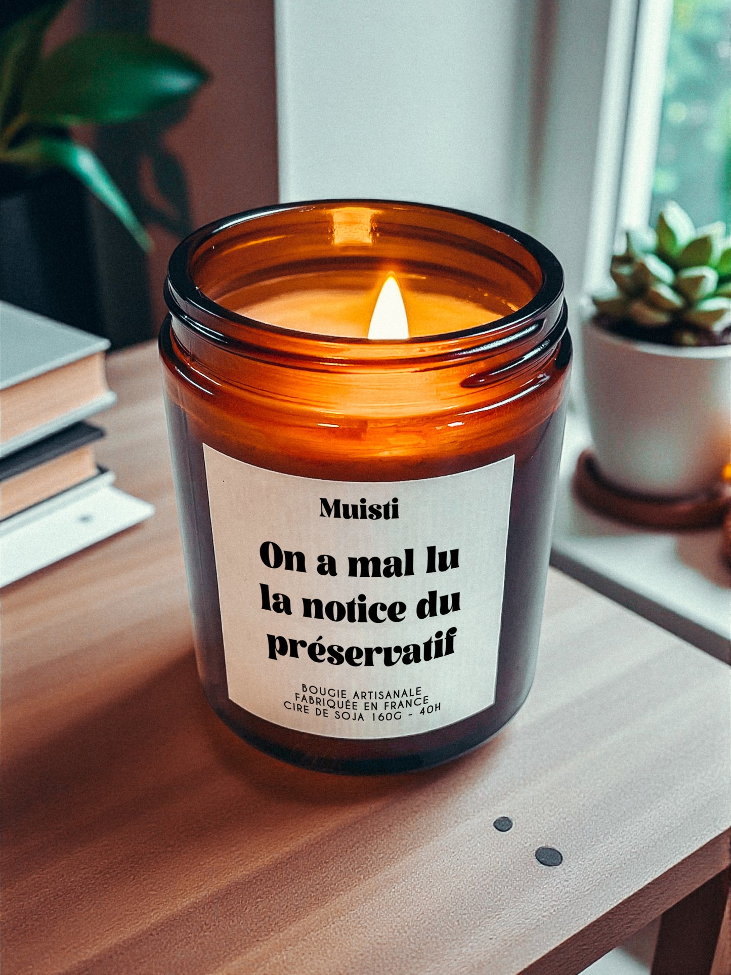 Bougie annonce grossesse - On a mal lu la notice du préservatif