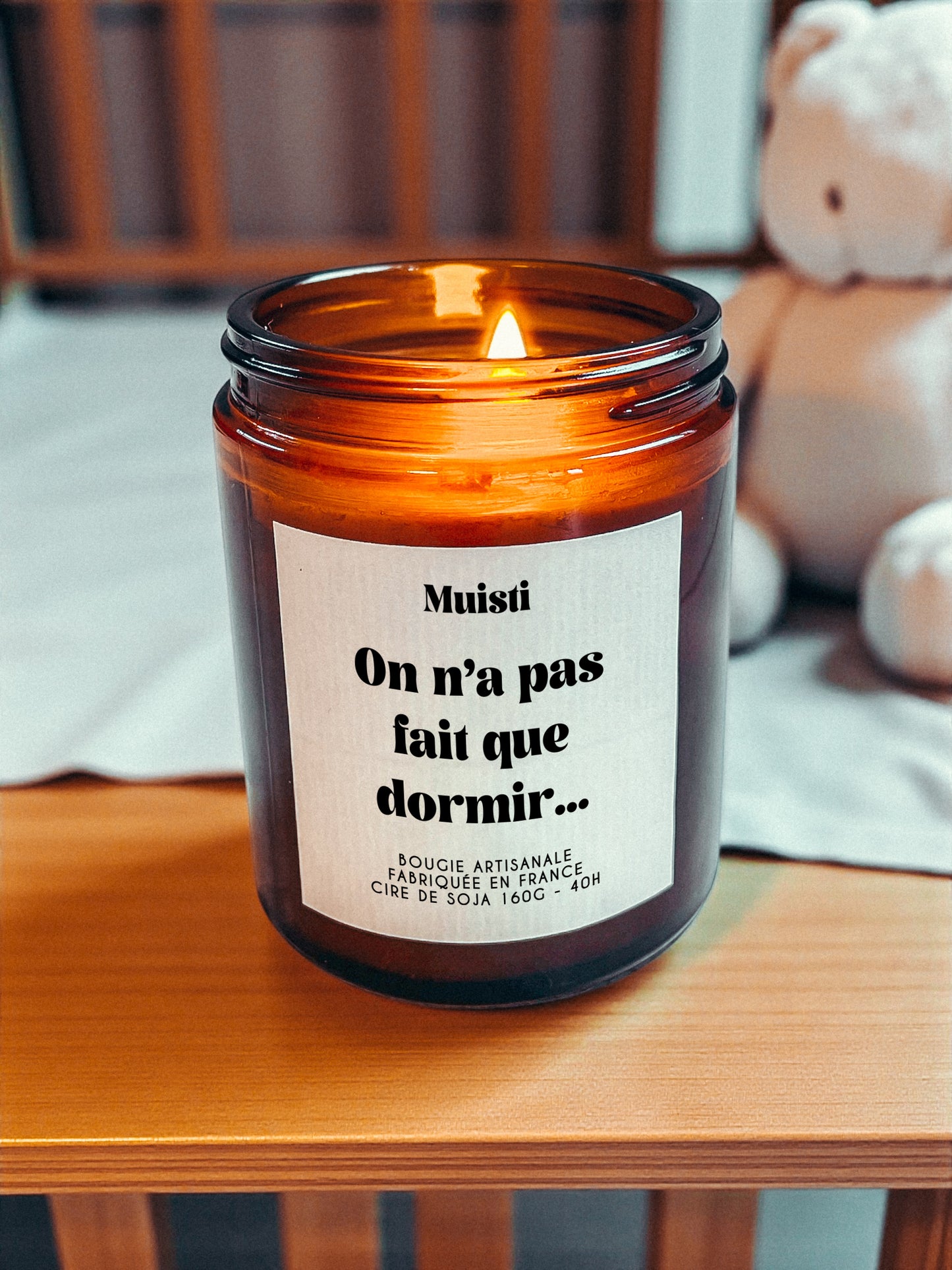 Bougie annonce grossesse - On n'a pas fait que dormir