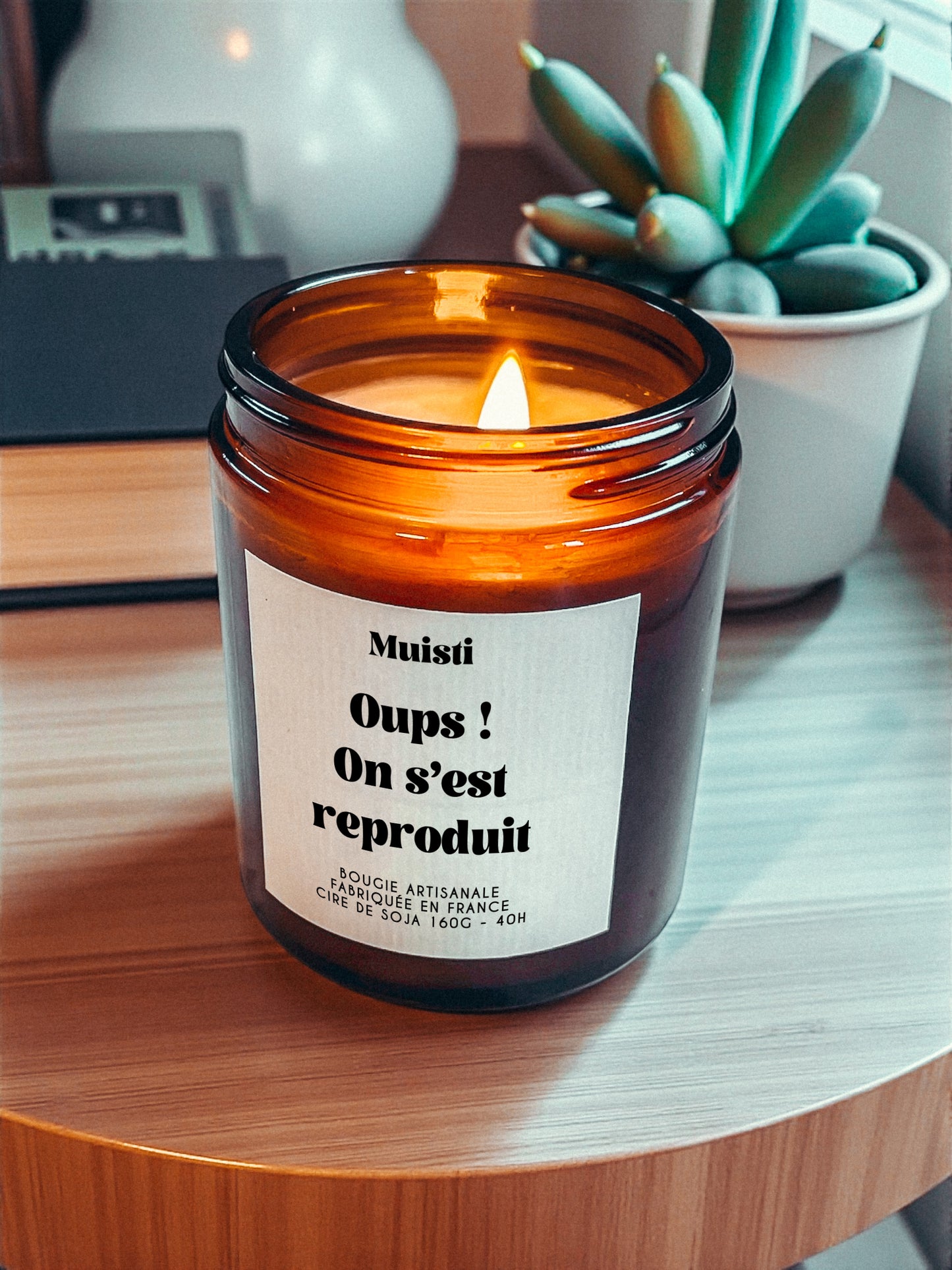 Bougie annonce grossesse - Oups ! On s'est reproduit