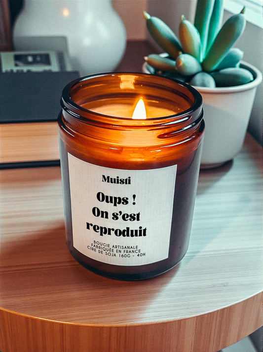 Bougie annonce grossesse - Oups ! On s'est reproduit