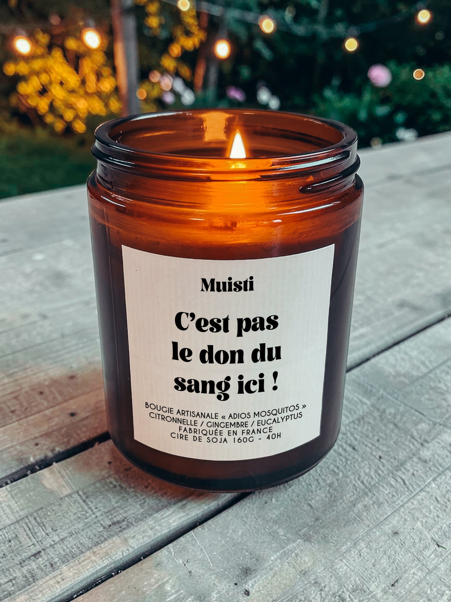 Bougie anti-moustique - C'est pas le don du sang ici
