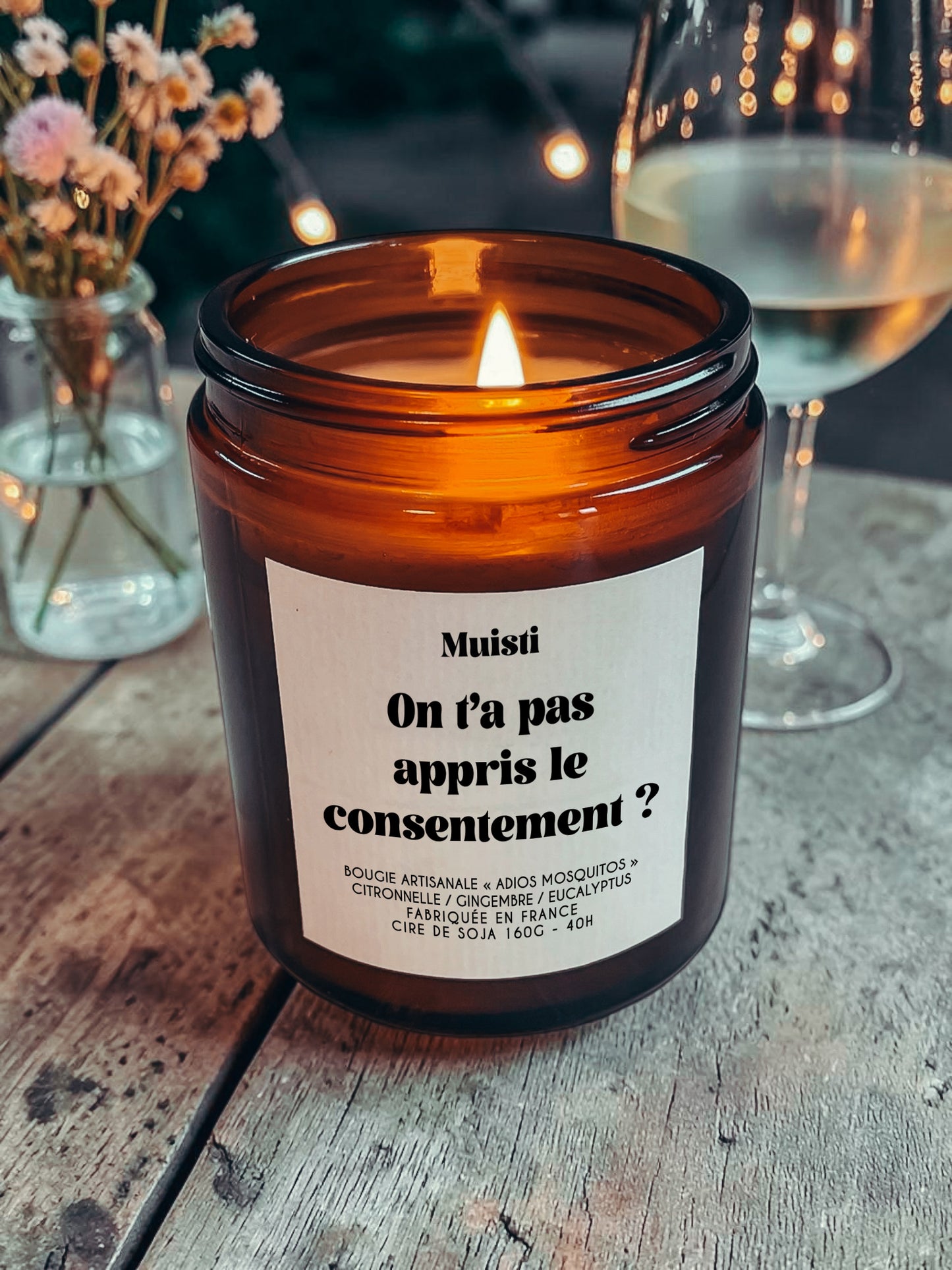 Bougie anti-moustique - On t'as pas appris le consentement 