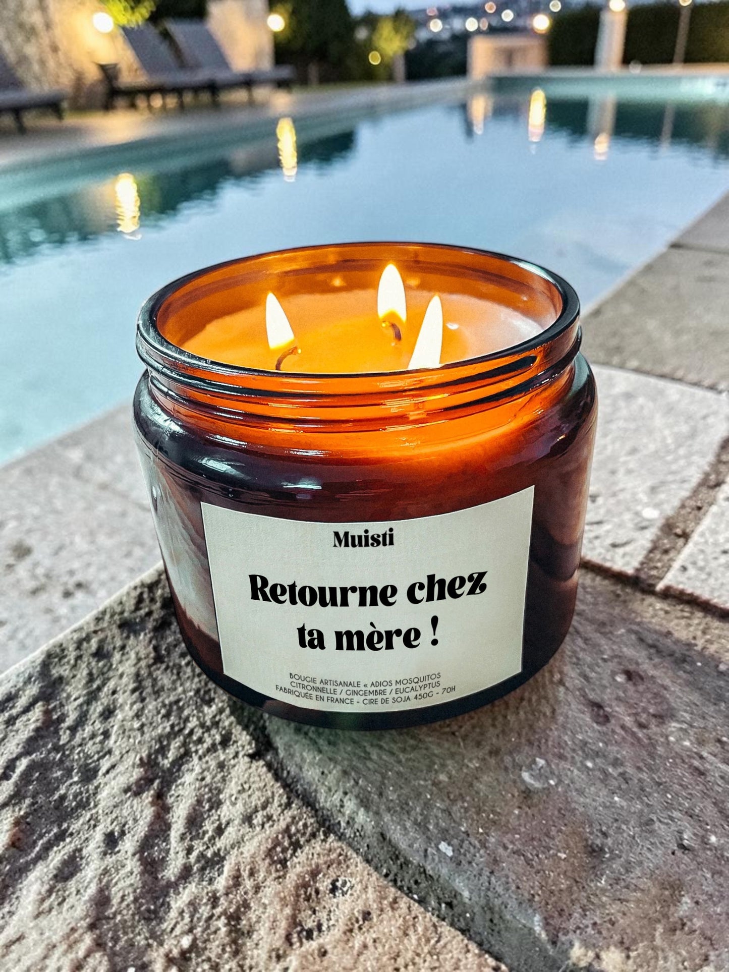 Bougie anti-moustique - Retourne chez ta mère
