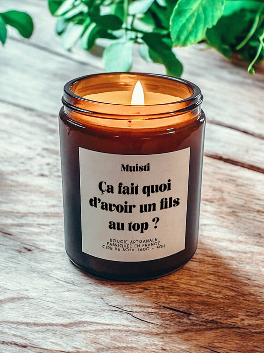 Bougie a message - Ca fait quoi d'avoir un fils au top ?