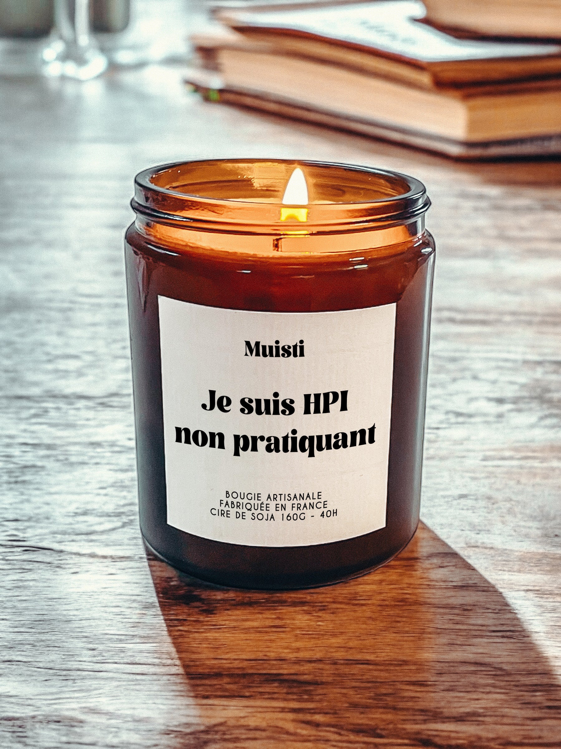 Bougie à message - Je suis HPI non pratiquant