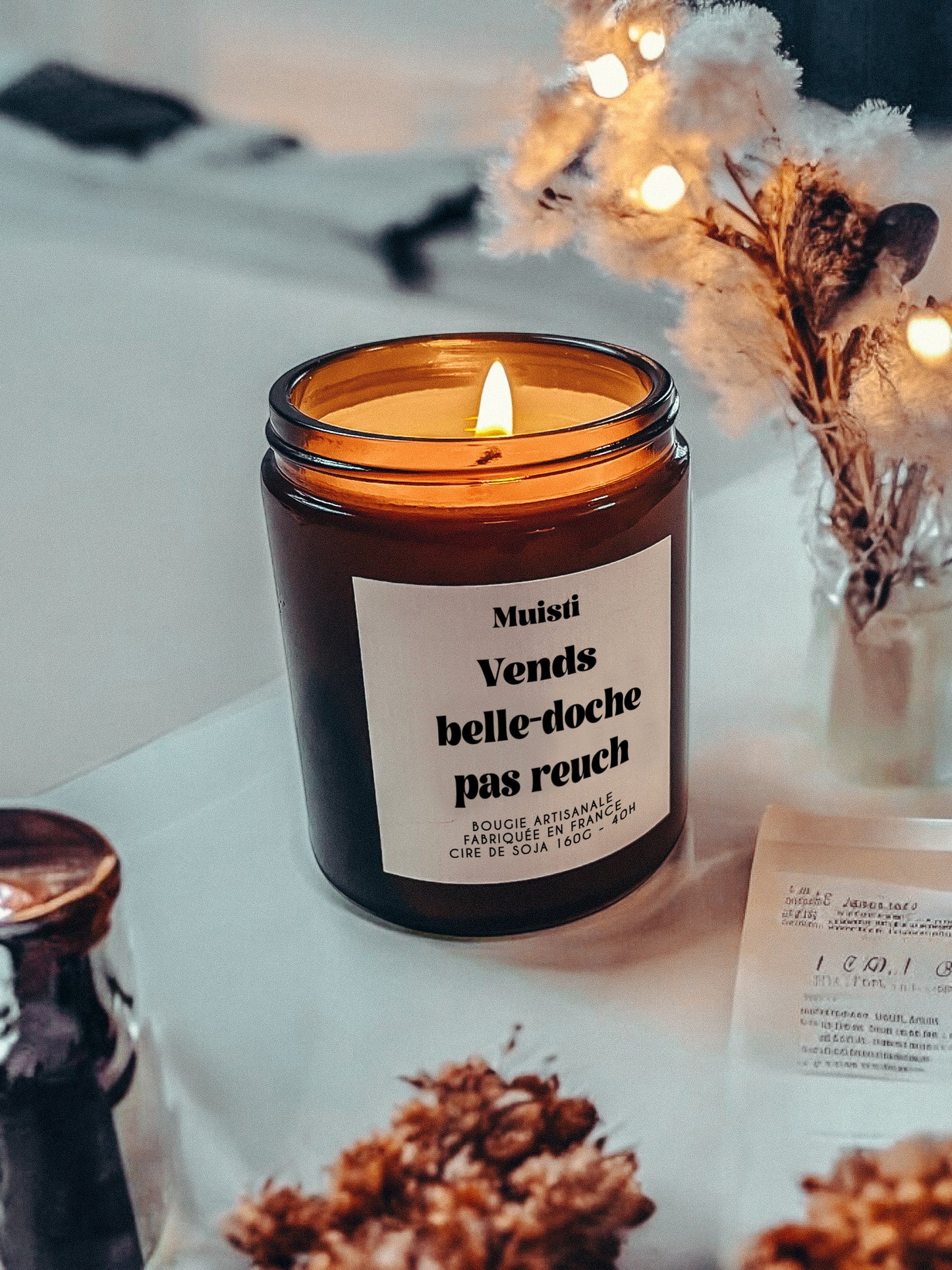 Bougie a message - Vends Belle-doche pas reuch