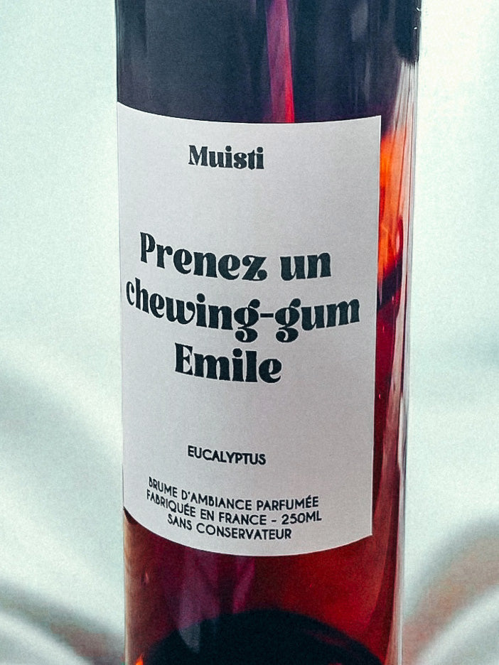 Brume parfumée eucalyptus - Prenez un chewing-gum Emile