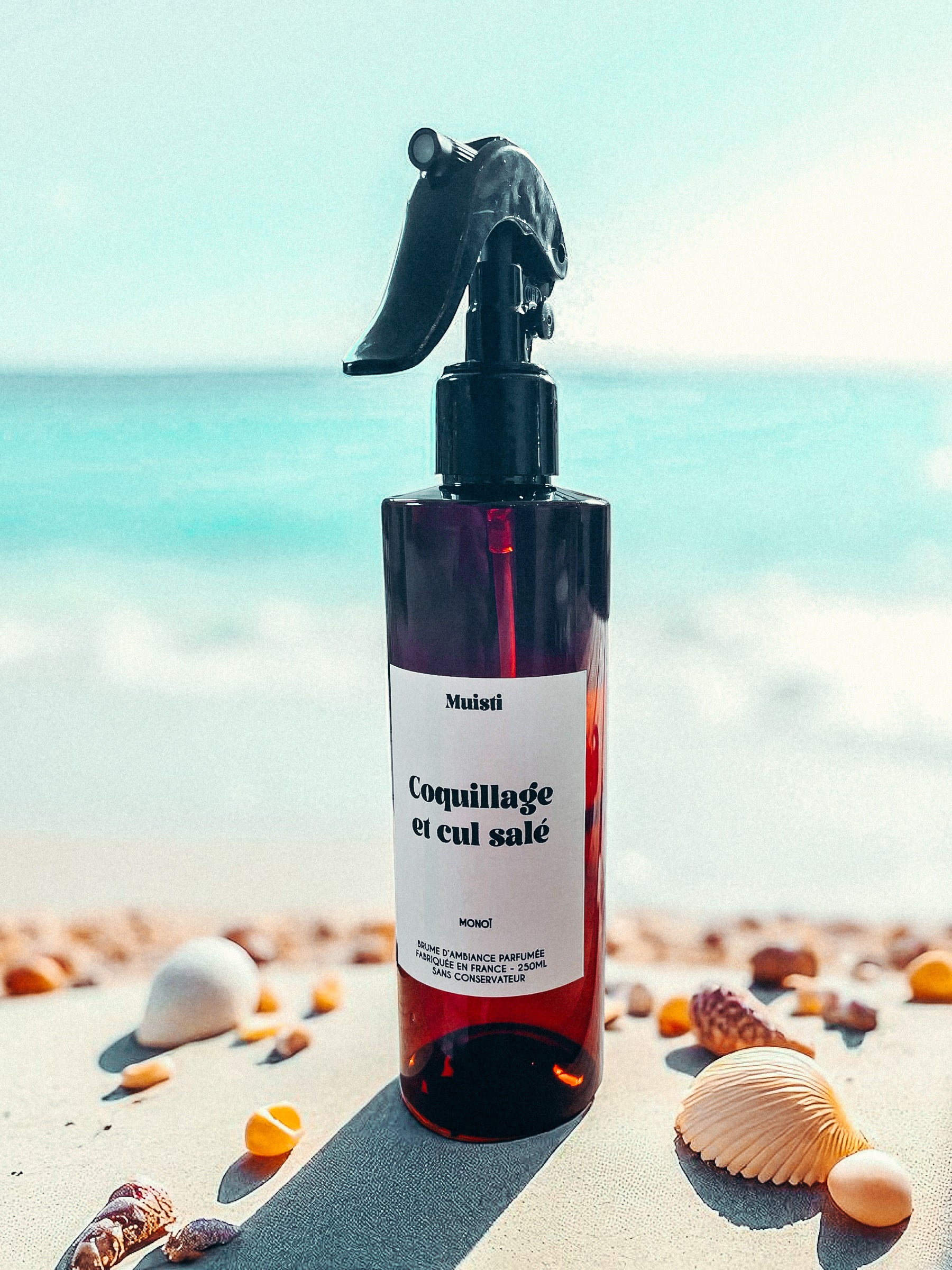 Brume parfumée monoï - Coquillage et cul salé