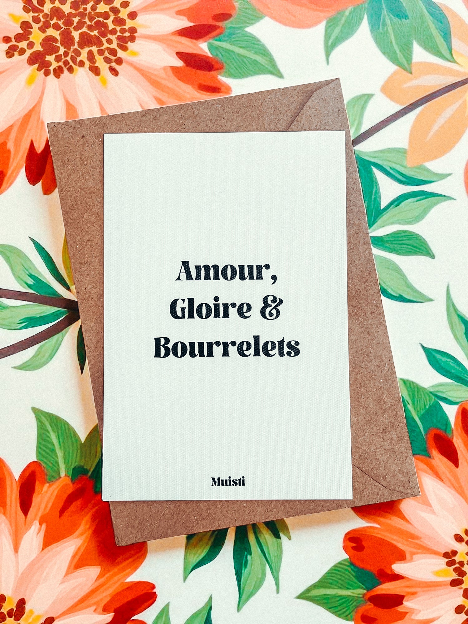 Carte postale- Amour, gloire et bourrelets