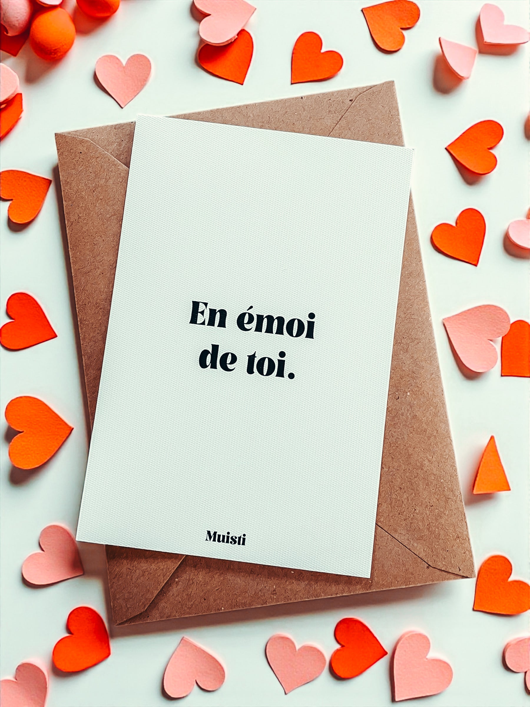 Carte postale à message - En émoi de toi