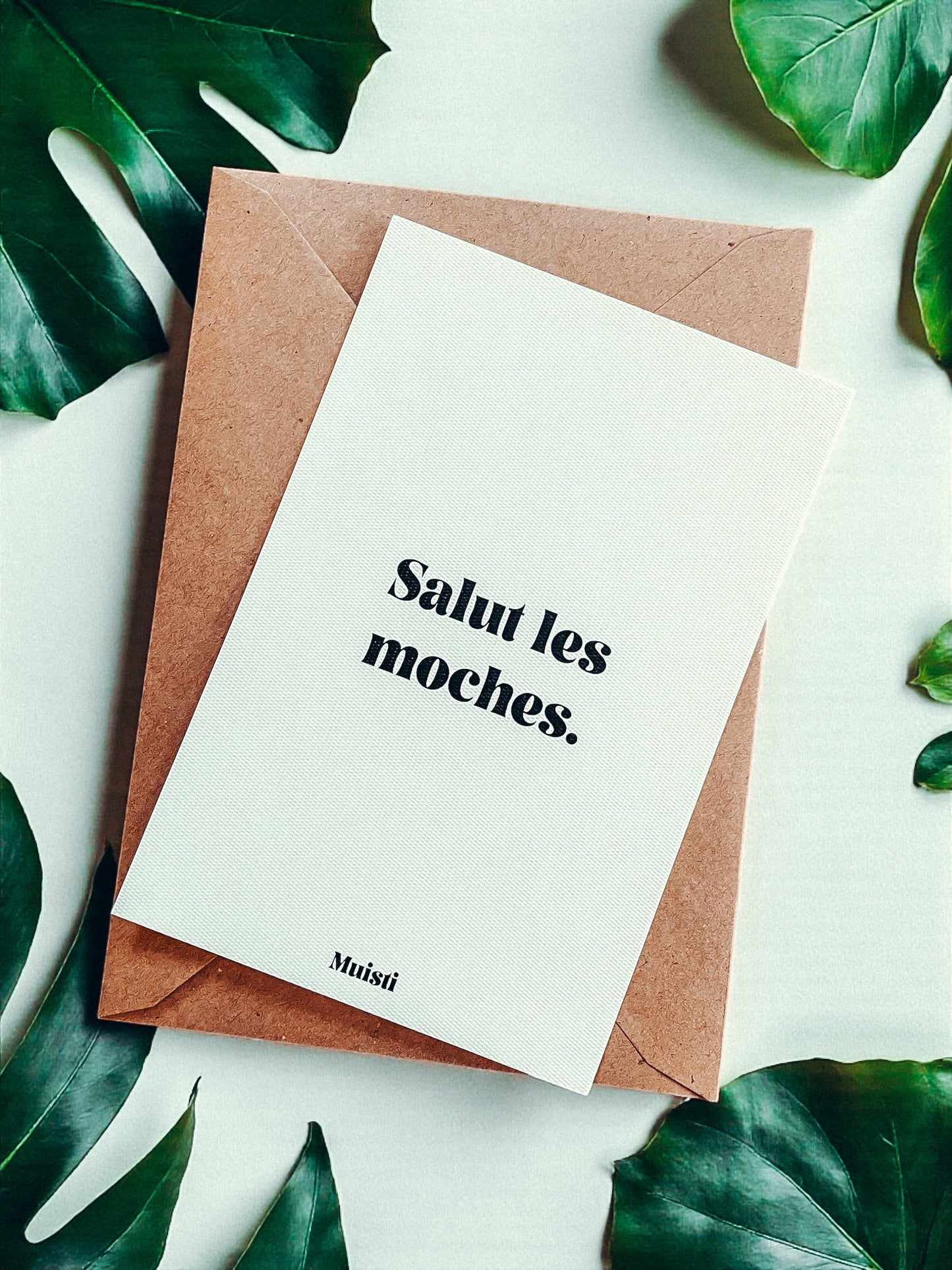 Carte postale à message - Salut les moches