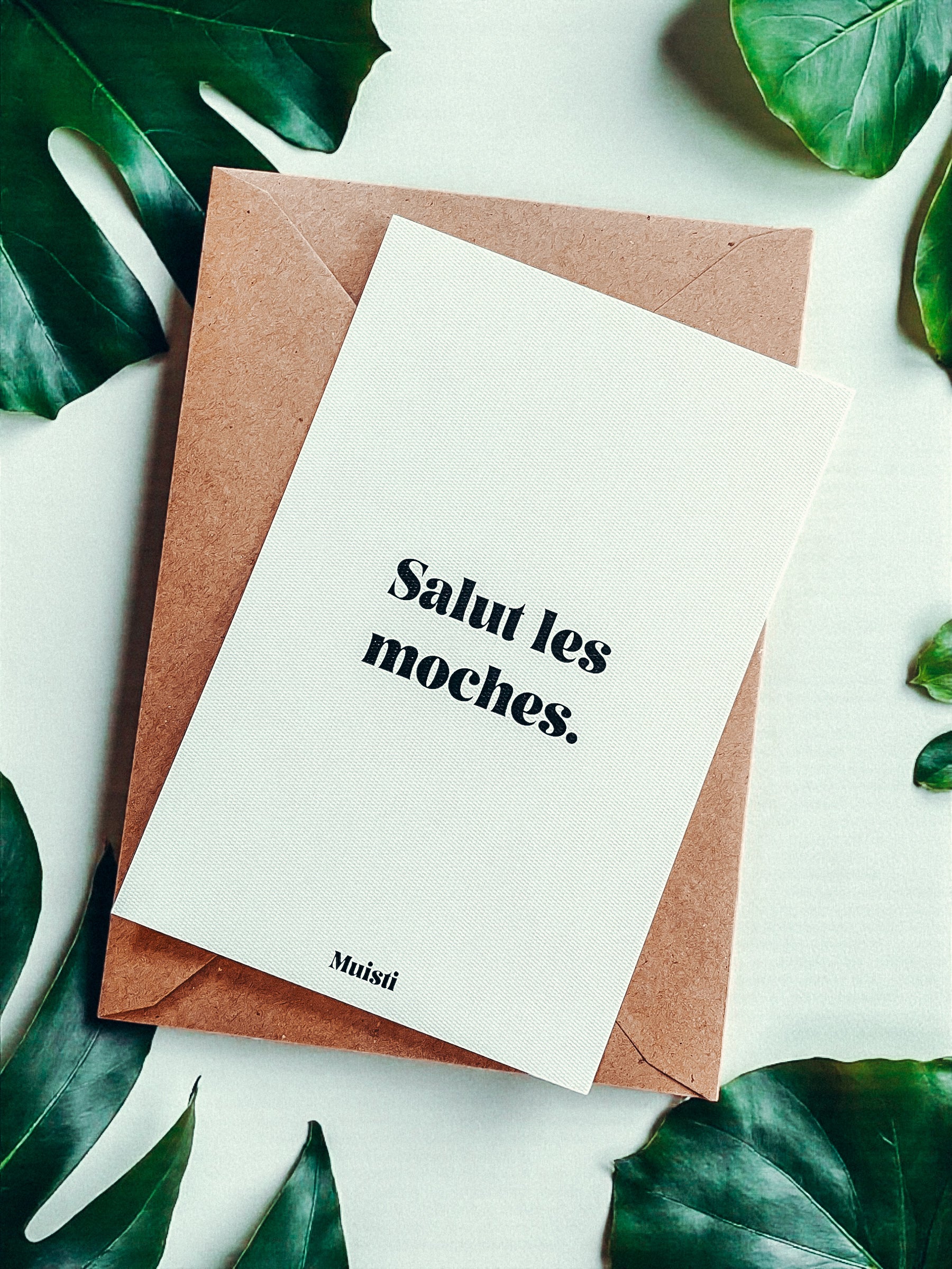 Carte postale à message - Salut les moches