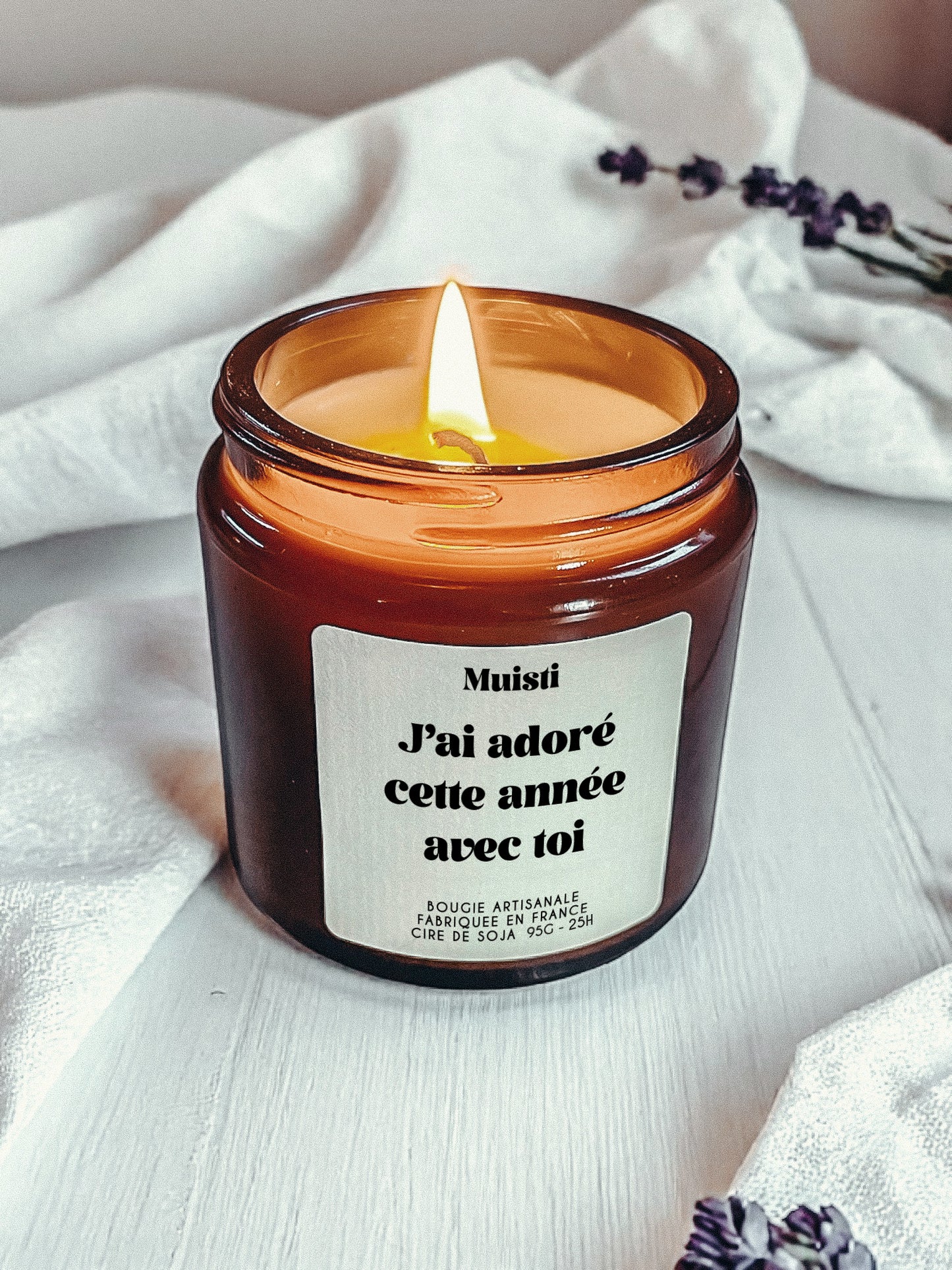 Bougie Parfumée - J'ai adoré cette année avec toi